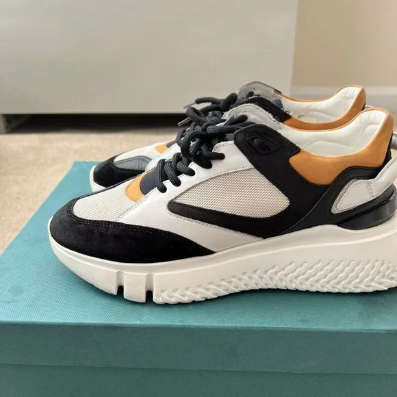 Shoes Pre Owned Buscemi Veloce Mixedmedia Chunky Runners Eu42